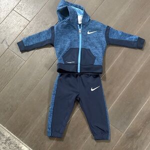 Nike Navy and Light Blue Toddler Tracksuit
